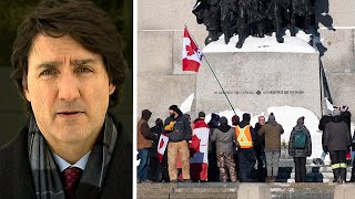 Prime Minister Justin Trudeau addresses freedom convoy protests in Ottawa | COVID-19 in Canada