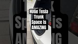 🤯 TESLA Trunk Space is HUGE! #shorts #tesla