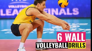 6 Wall Volleyball Drills | Easy & Not Easy Exercises