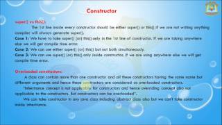 Lesson - 7 : OOPs - Constructors, Singleton And Factory Method in java