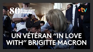 80ᵉ anniversaire du Débarquement : Un vétéran “in love with” Brigitte Macron