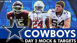Dallas Cowboys Round 2 And 3 NFL Mock Draft & Top Day 2 Draft Targets For 2024 NFL Draft