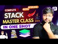 Stack Master Class | Complete Stack Data Structure Tutorial | DSA Series [HINDI]