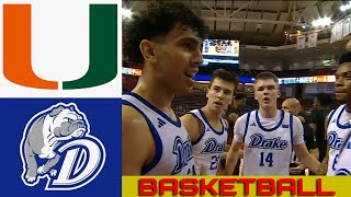 MIAMI vs DRAKE Basketball Game Full Highlights 2024