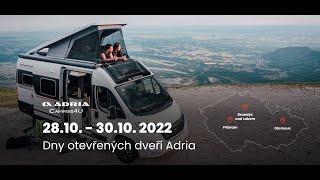 Dny otevřených dveří Adria 28.10. - 30.10. 2022