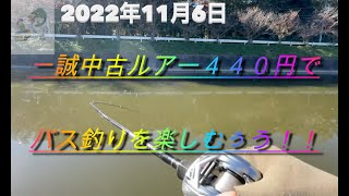 タックルベリーで買った激安一誠ルアーで汽水域でバス釣り！