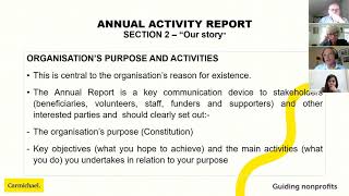 Carmichael Centre Annual Reporting Session DVC + DLDC + IDP 21st July 2020