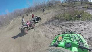 First fall ride of 2016 on Polaris Sportsman \u0026 Kawasaki Prairie