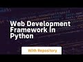 Web development framework in python