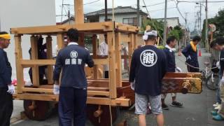 平成28年川瀬祭り 熊木笠鉾解体