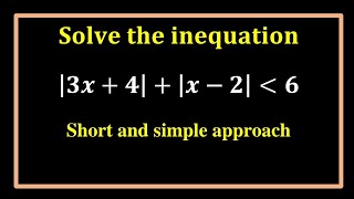 Double absolute value inequality