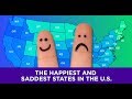 These are the happiest and saddest U.S. states