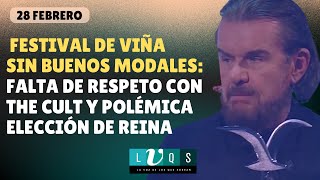 🔴Festival de Viña sin buenos modales: Falta de respeto con The Cult y polémica elección de reina