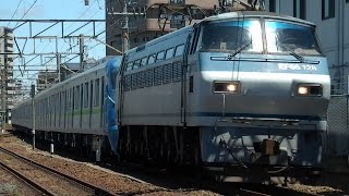 東京メトロ千代田線16000系甲種輸送　EF66-128牽引　大府駅通過