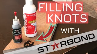 The Secret to Filling Knots in Wood - How to use CA Glue