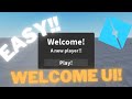 How to make a welcome gui. | Roblox Studio |#roblox #robloxstudio |