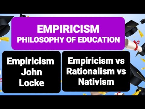 EMPIRICISM PHILOSOPHY OF EDUCATION | John Locke | Empiricism Vs ...