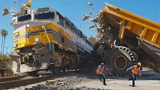 Biggest Train Collisions and Mistakes Caught On Camera#6