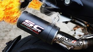 MONSTER 795 SC PROJECT CRT DUAL THUNDER SOUND!!!!!! DUCATI