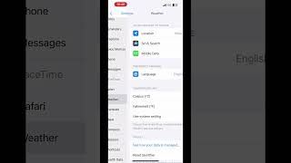 How to change temperature unit in iPhone weather app #shorts #weather #settings