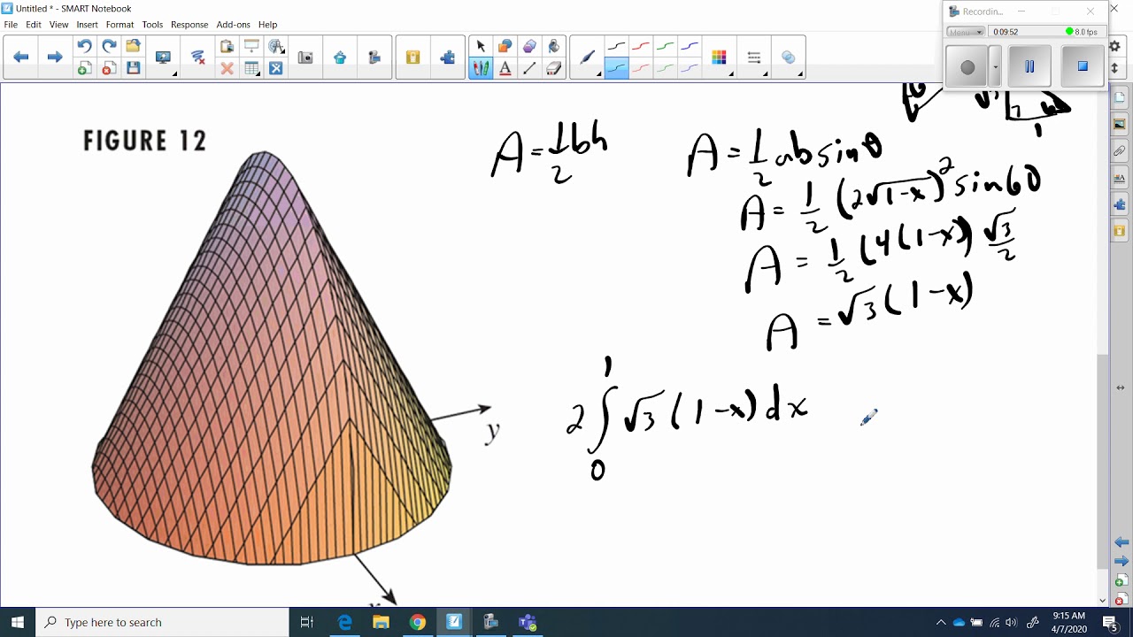 2.1: SMART Lesson On Volumes Of Known Cross Sections - YouTube