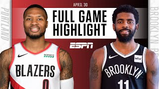 Portland Trail Blazers at Brooklyn Nets | Full Game Highlights