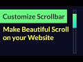 Customize Scrollbar To Make Beautiful Scroll On Your Website ✅ Easy Tutorial