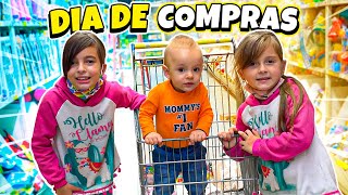 DIA DE COMPRAS COM AS CRIANÇAS !! 🤑 💸 JÉSSICA GODAR, LAURINHA E HELENA E GABRIEL