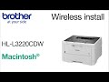 HLL3220CDW wireless setup - Mac