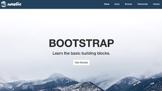Responsive Bootstrap Website Tutorial with Full Screen Landing Page
