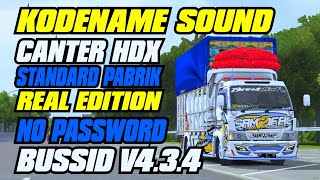 KODENAME SOUND CANTER HDX || STANDART PABRIKAN || SUPER SPEED || REAL EDITION || #bussid V4.3.4