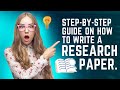 Step-by-step guide on how to write a research paper.