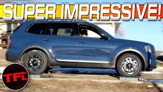 The New KIA Telluride SHOCKED Me When I Tested Its All Wheel Drive System: Slip Test & Off-Road