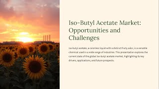 Iso-Butyl Acetate Market