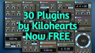 30 FREE VST Plugins by Kilohearts For Music Production - Essentials Bundle Review (Audio Examples)