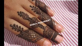 How to Apply Quick Fingers Henna Mehndi Design Tutorial