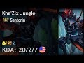 Kha'Zix Jungle vs Rek'Sai - Santorin - NA Challenger Patch 7.18