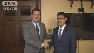 トランプ政権移行メンバーと会談　河井総理補佐官(16/11/17)