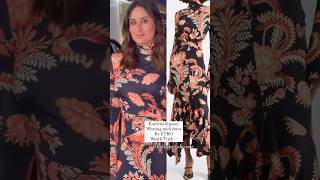 Kareena Kapoor wearing midi dress by ETRO worth ₹135k ✨🤍 #kareenakapoorkhan #bollywood #fashion