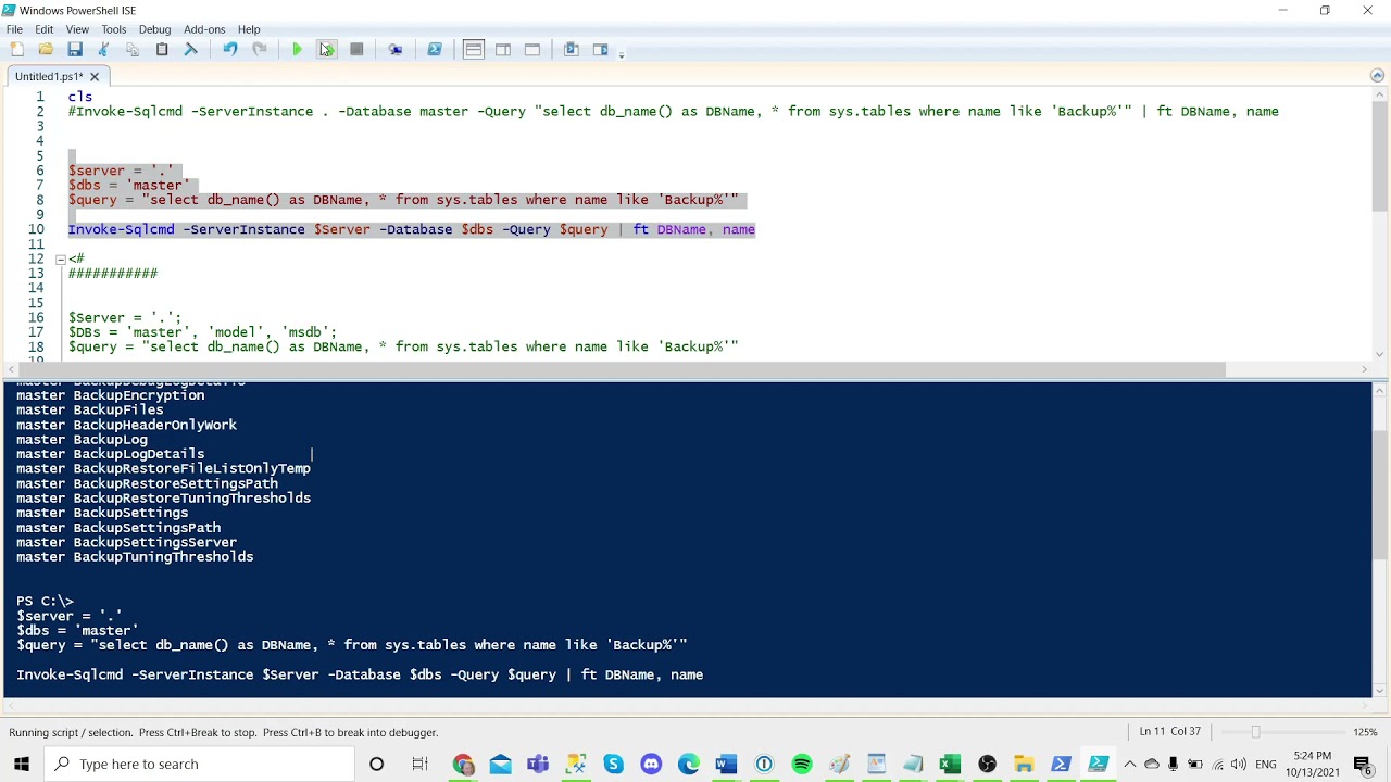 Quick Demonstration Of Powershell Power With Sql Server Youtube