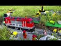 LEGO Cargo Train 60098 - Underway in the Garden - Construction Video Part 9