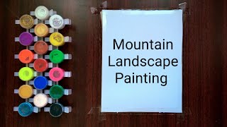 Watercolour Painting for beginners / Mountain Landscape Painting