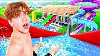 I Built a Secret Waterpark In My House!