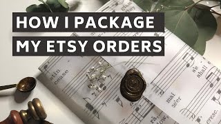 How I package my Etsy orders | Stickers