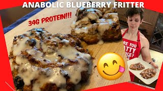 ANABOLIC BLUEBERRY FRITTER | Inspired by Will Tennyson | Simple High Protein Recipe | Shredding Meal