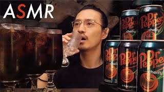 【ASMR】「ドクターペッパー チェリー（ドクターペッパー・スナップル・グループ）」をゴクゴク飲む音【炭酸ジュース】