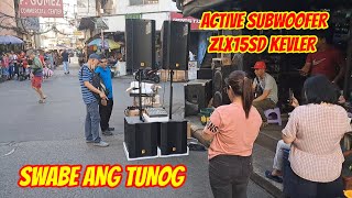 BAGONG ACTIVE SUBWOOFER NG KEVLER ZLX15SD 800W CLASS-D AMP. SWABE ANG TUNOG. @electrosoundsanddiy