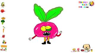 how my child draws a beet, this is a video for toddlers and kids
