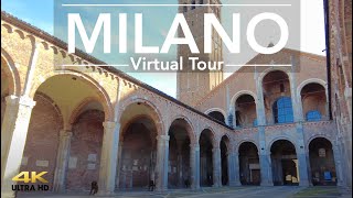 Chiesa di Milano - Walking tour inside the  Basilica di Sant'Ambrogio [ 4K 25fps ]