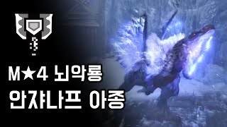 [MHW:IB] 차지액스 뇌악룡 안쟈나프 아종  | M★4 폭군, 추위에도 태연